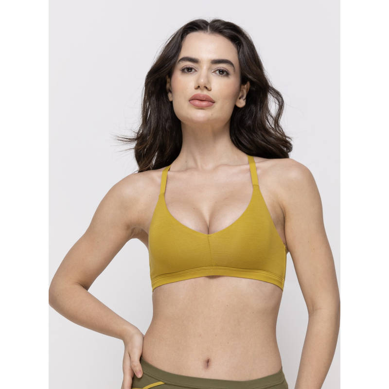 MIEZ Racerback Non-Padded Bralette Mustard (XS)