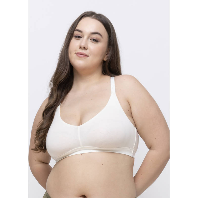 MIEZ Racerback Non-Padded Bralette White (XS)