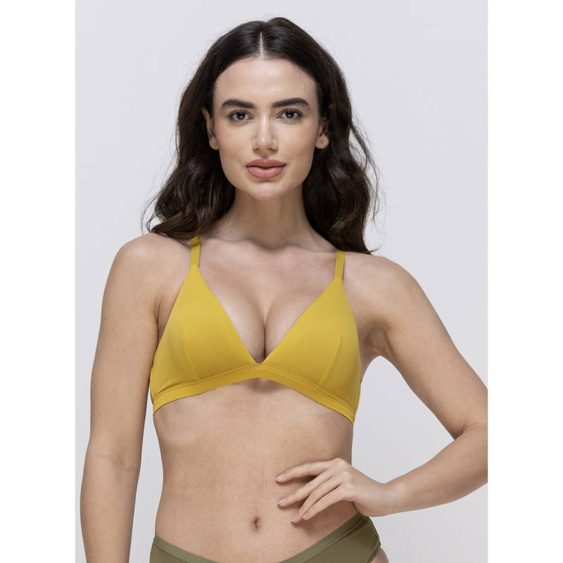 MIEZ Triangle Non-Padded Bralette Mustard (XS)