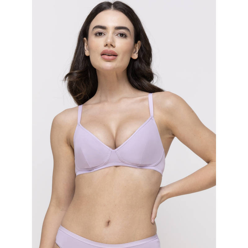 MIEZ Mesh Cup Non-Padded Bra Lavender (32B)