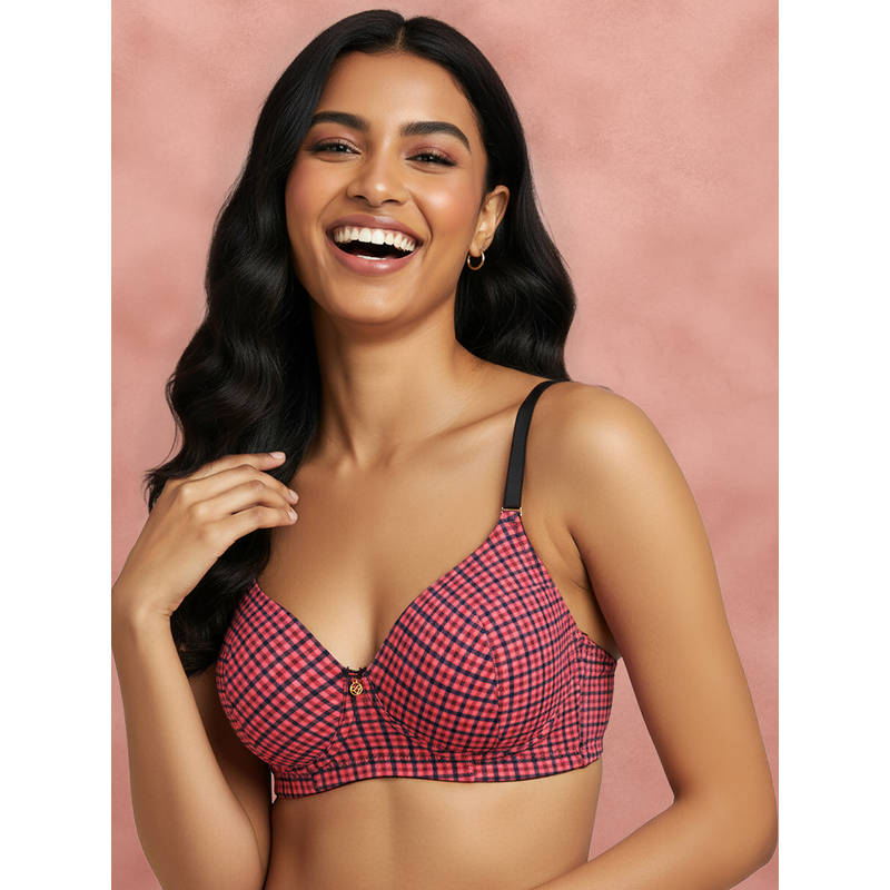 Shyaway By Susie Calypso Pink Chic Wirefree 3/4Th Coverage Seamed Multiway Padded Bra (38B)