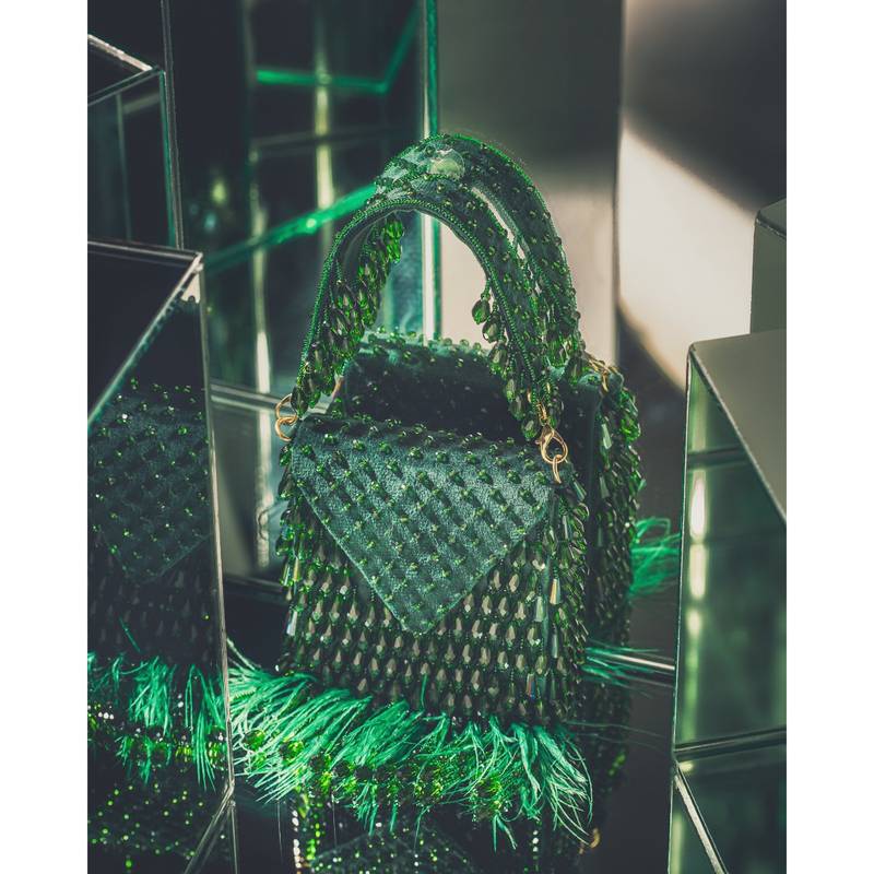 【noranora、キラキラバッグ】 58b6ab7FB2283-CrysMini-Green_1.jpg