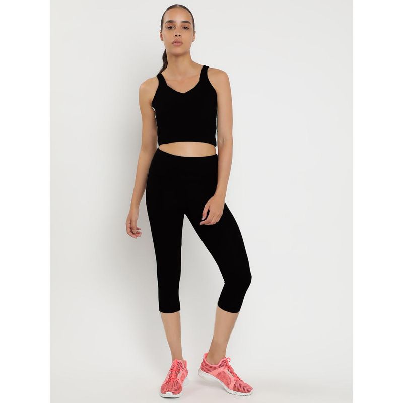 Wear Jukebox Zen Bra and Leggings High-Rise Crop 18 Black (Set of 2) (S)
