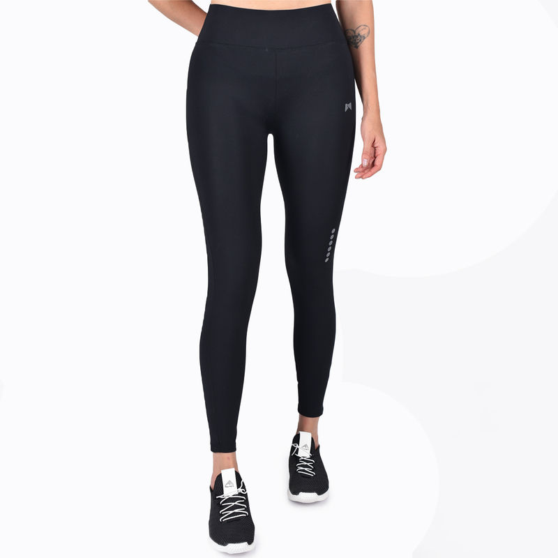 Muscle Torque Gym/yoga High Waist Solid Color Tight - Black (S)