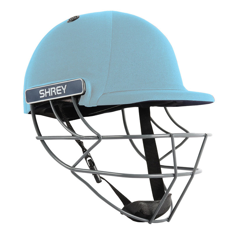 Shrey Performance Steel-Sky Blue Cricket Helmet (L)