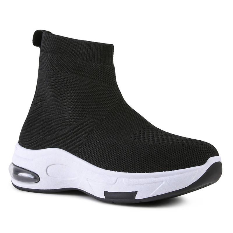 London Rag Solid Black Sneakers (EURO 39)