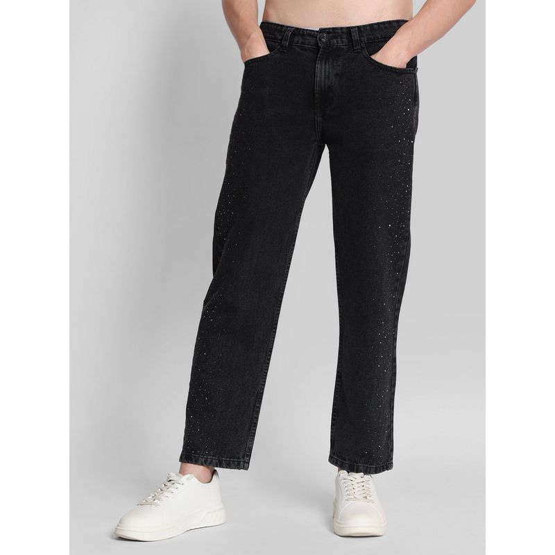 Bene Kleed Men Black Denim Basic Along With Coin Pocket Jeans (28)