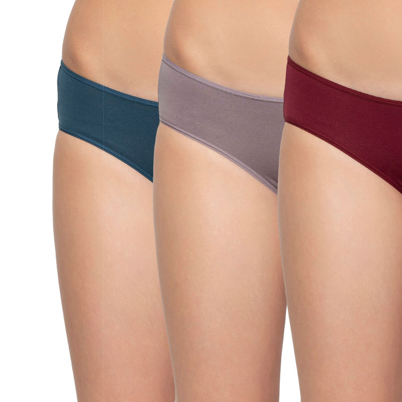 Triumph Stretti Cotton 80 Medium Coverage Midi Brief - Pack Of 3 - Multi-Colour (S)