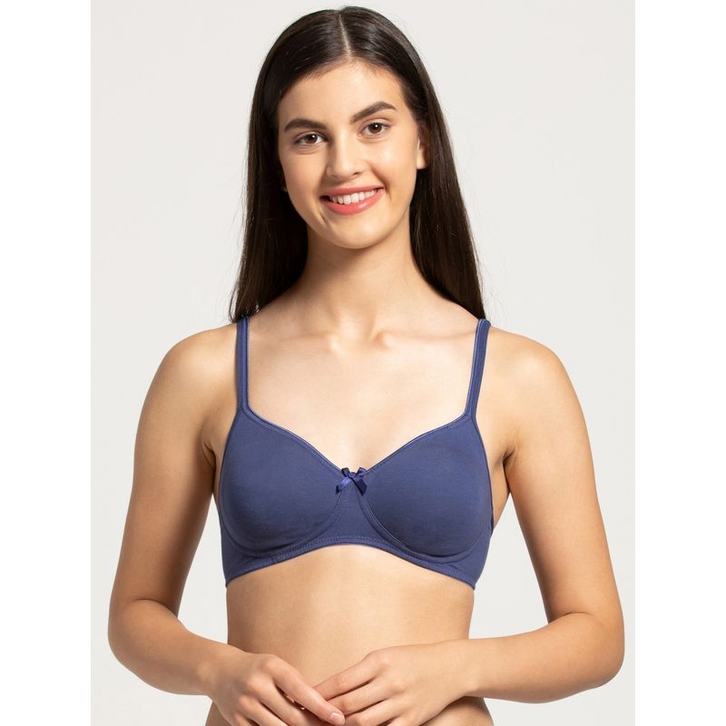 Buy Jockey Women's Cotton Fashion Seamless Shaper Bra 1722 (Assorted Pack  of 2)(Colors May Vary) at