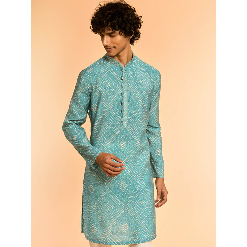 Diwas by Manyavar Blue Festive Kurta for Men (2XL)