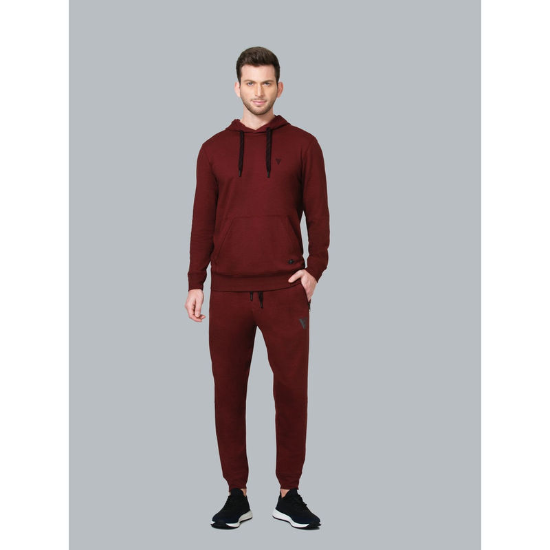 Van Heusen Men Athleisure G99+ Antiviral & Ultra Soft Joggers - Red