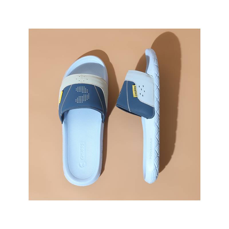 Chupps Men Striker Ergonomic Support Sliders - Navy (UK 8)