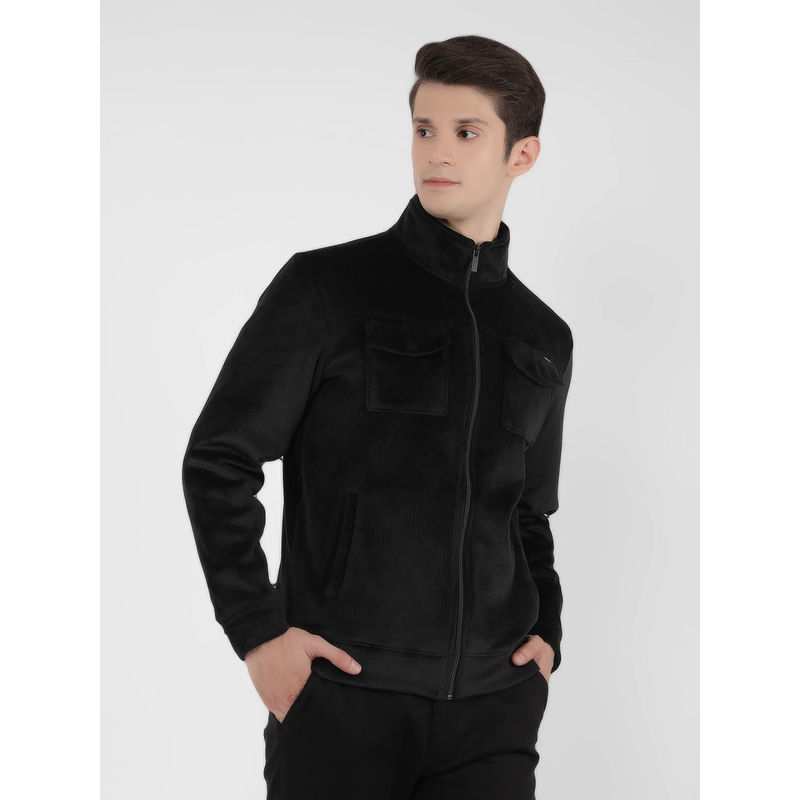 CRIMSOUNE CLUB Mens Black Striped Jacket (S)