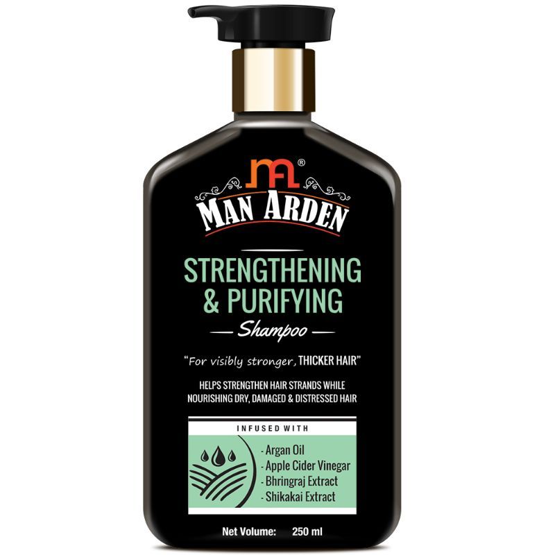 Buy Man Arden Strengthening & Purifying Shampoo With Argan Oil, Apple ...