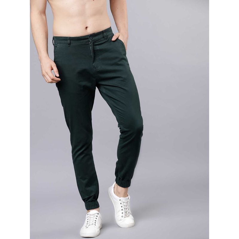 HIGHLANDER Men Green Slim Fit Joggers (30)