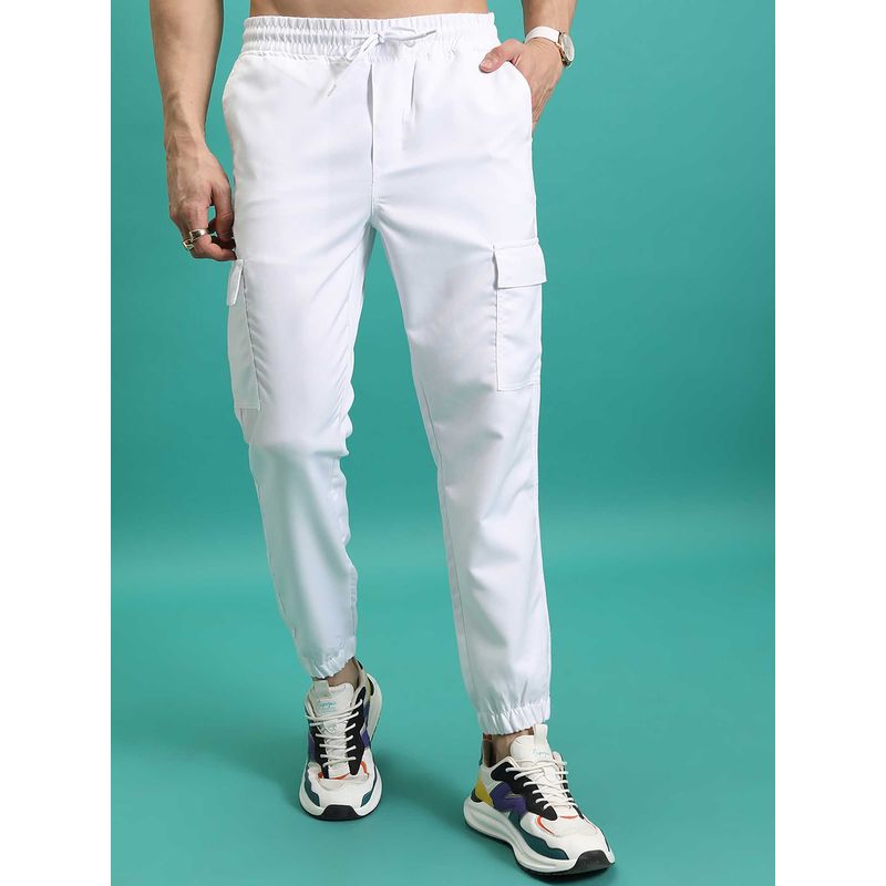HIGHLANDER Men White Joggers (32)