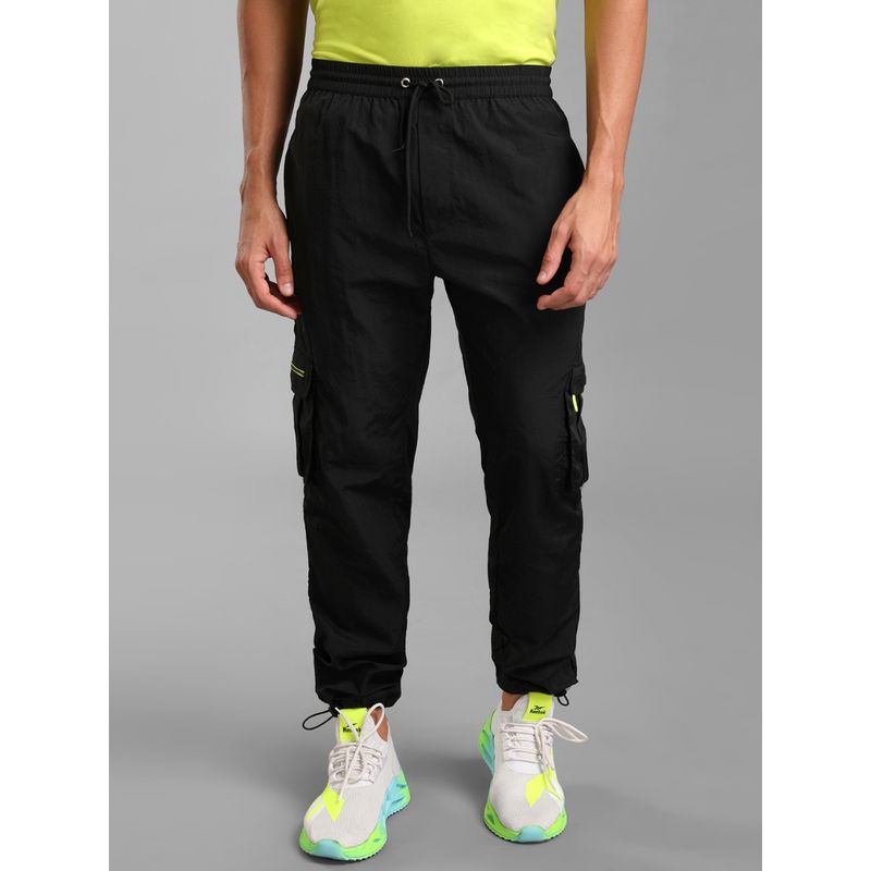 KAZO Woven Jogger With Neon Details Black (30)