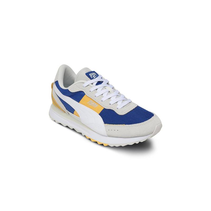 Puma Unisex Blue Road Rider Suede Sneakers (UK 7)