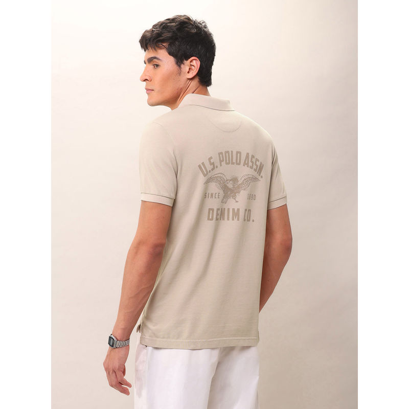 U.S. Polo Assn. Denim Co. Men's Brand Printed Pure Cotton Polo T-shirt (2XL)