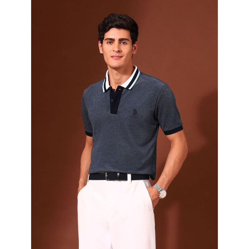 U.S. POLO ASSN. Association Men's Slim Fit Work and Wander Polo T-shirt (L)