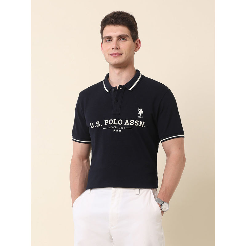 U.S. POLO ASSN. Association Men's Brand Embroidered Gold Cup Polo T-shirt (XL)