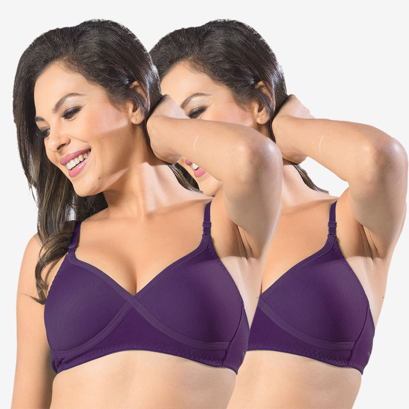 Sonari Violet Non Padded T-Shirt Bra - Multi-Color (32B)