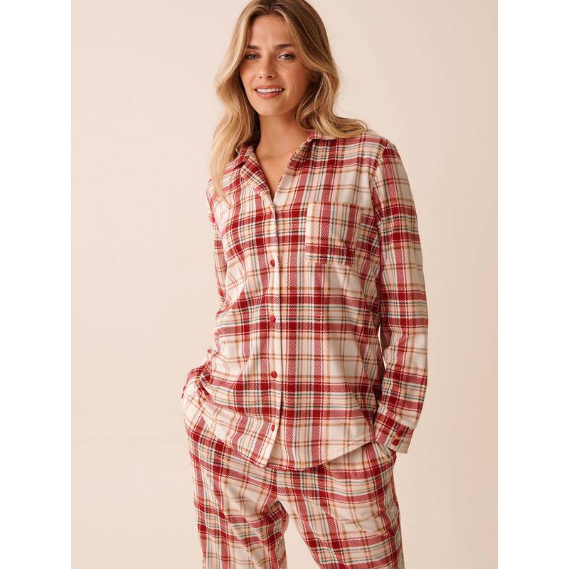 La Vie En Rose Red Polyester Shirt (L)