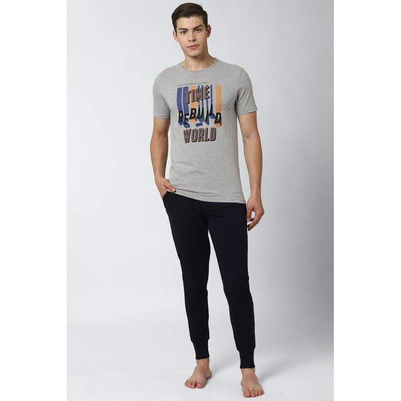 Peter England T Shirt And Joggers Grey Buy Peter England T Shirt And