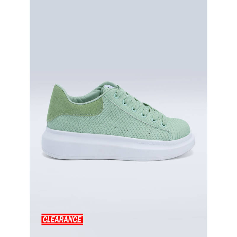 IYKYK by Nykaa Fashion Trendy Casual Mint Sneakers (EURO 36)