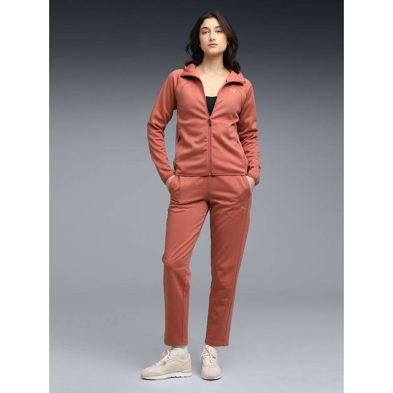 Puma Women Peach Evostripe Full-Zip Hooded Jacket (XS)