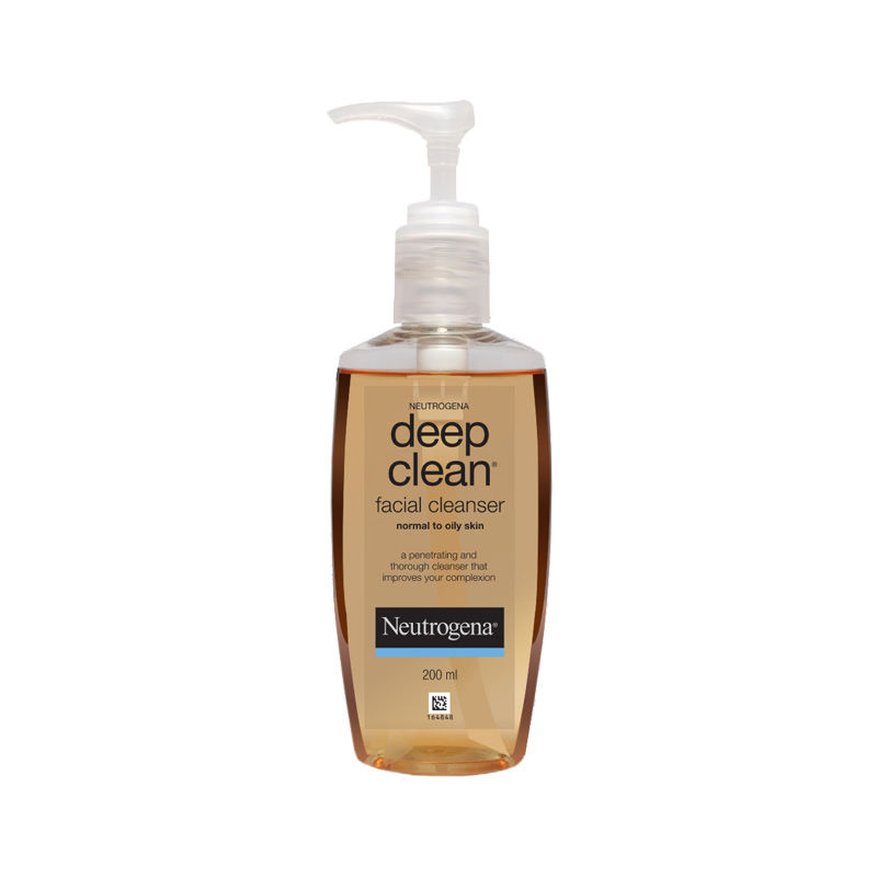Neutrogena Deep Clean Facial Cleanser Face Wash for Normal to Oily Skin