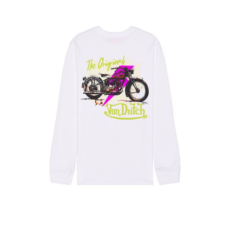 Von Dutch Biker Shop Graphic Long Sleeve Tee (L)
