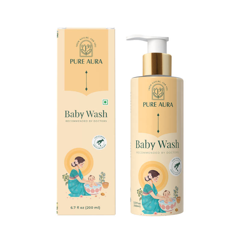 Pure Aura Ayurvedic Baby Wash for Tear-Free & Moisturizing Gentle Care