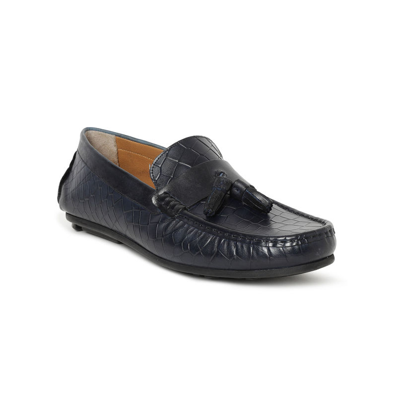 RARE RABBIT Faro Navy Blue Slip On Loafers (UK 8)