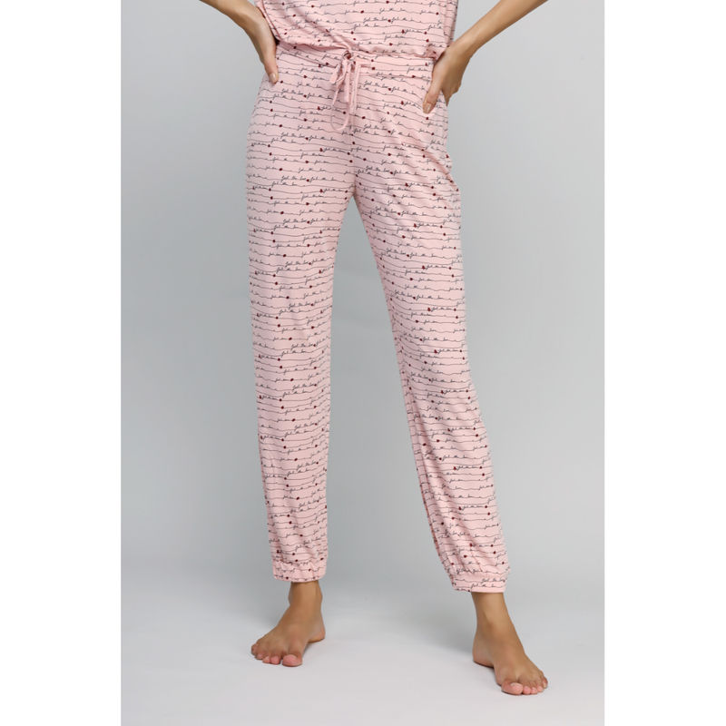 NeceSera Pink Feel The Love Cuff Pyjama (L)