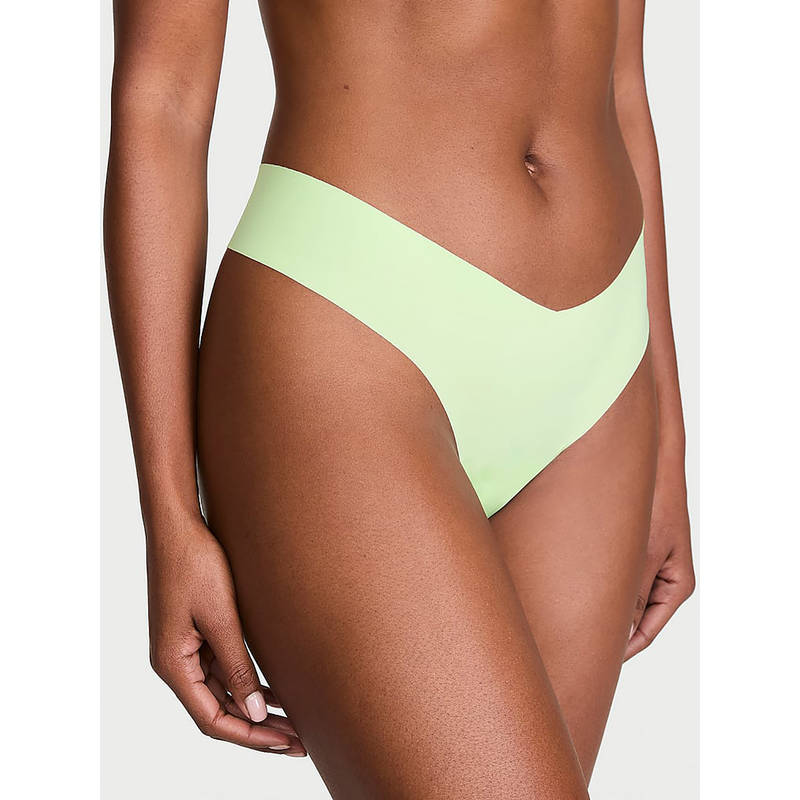 Victoria's Secret Green Solid Polyamide Regular Thong Panty (XS)