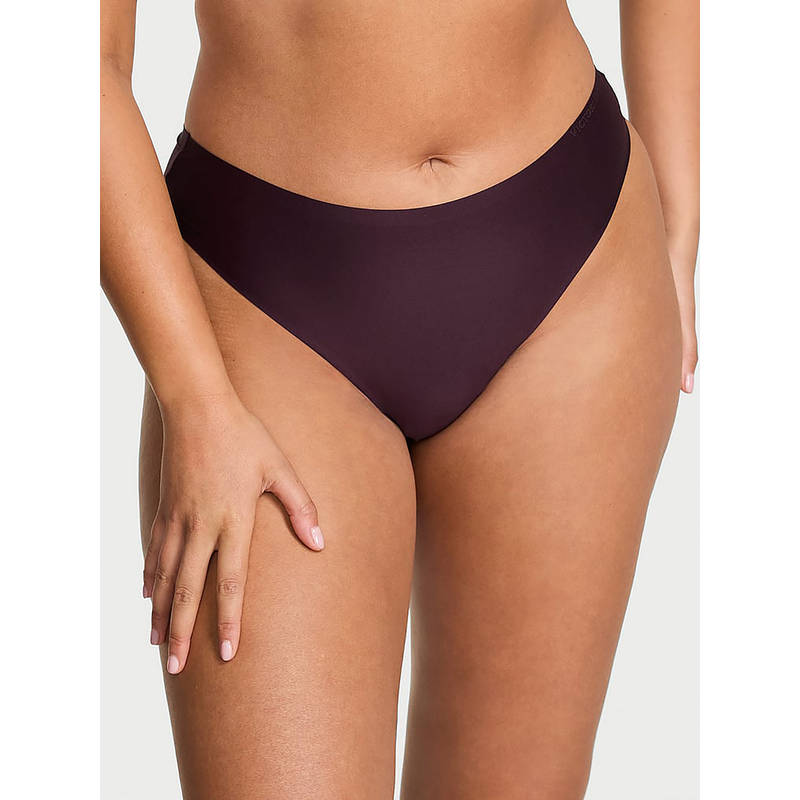Victoria's Secret Purple Solid Polyamide Regular Thong Panty (XS)