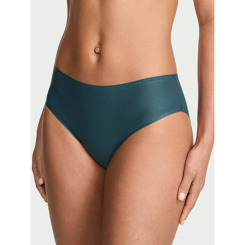 Victoria's Secret Blue Solid Polyamide Regular Bikini Panty (XS)