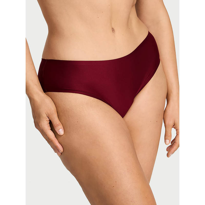 Victoria's Secret Maroon Solid Polyamide Regular Bikini Panty (XS)