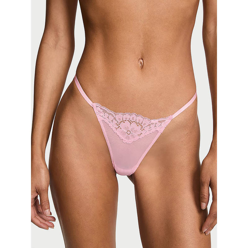 Victoria's Secret Pink Self Design Polyamide Regular Bikini Panty (L)