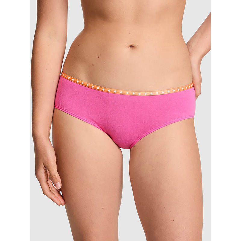 Victoria's Secret Pink Printed Cotton Blend Regular Brief (M)