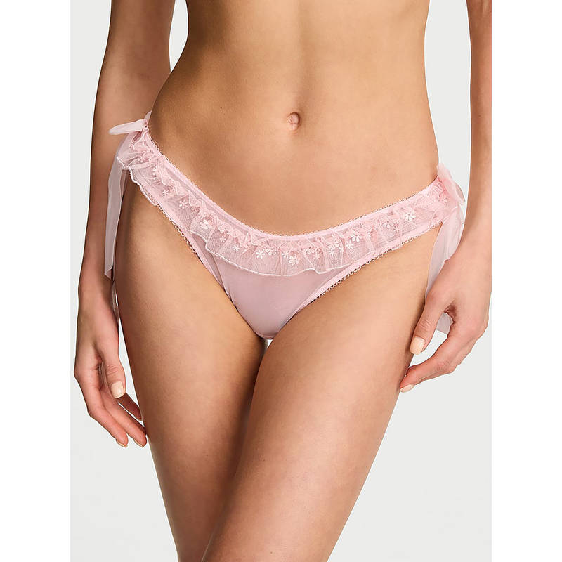 Victoria's Secret Pink Self Design Polyamide Regular Brief (XS)