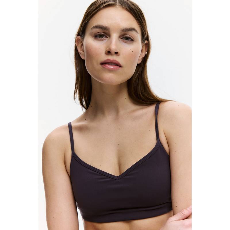 H&M Women Purple Medium Support Sports Bra With Softmove (XS)