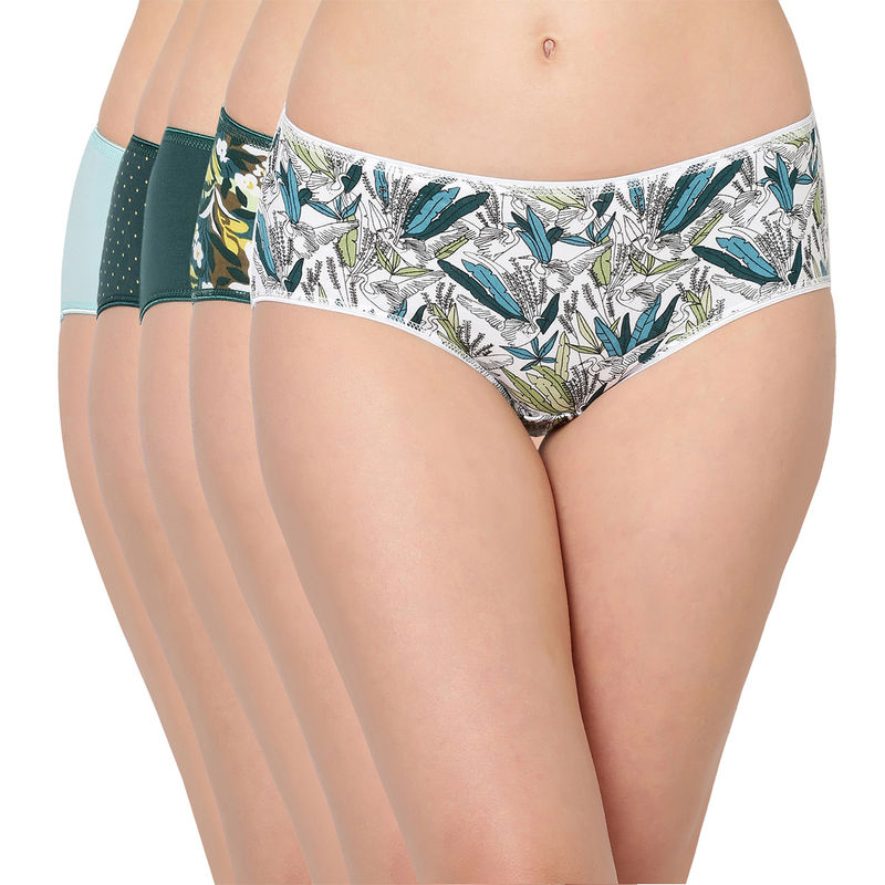 Juliet Women's Hipster Cotton Panties (Pack of 5) 6409 MultiColor Buy