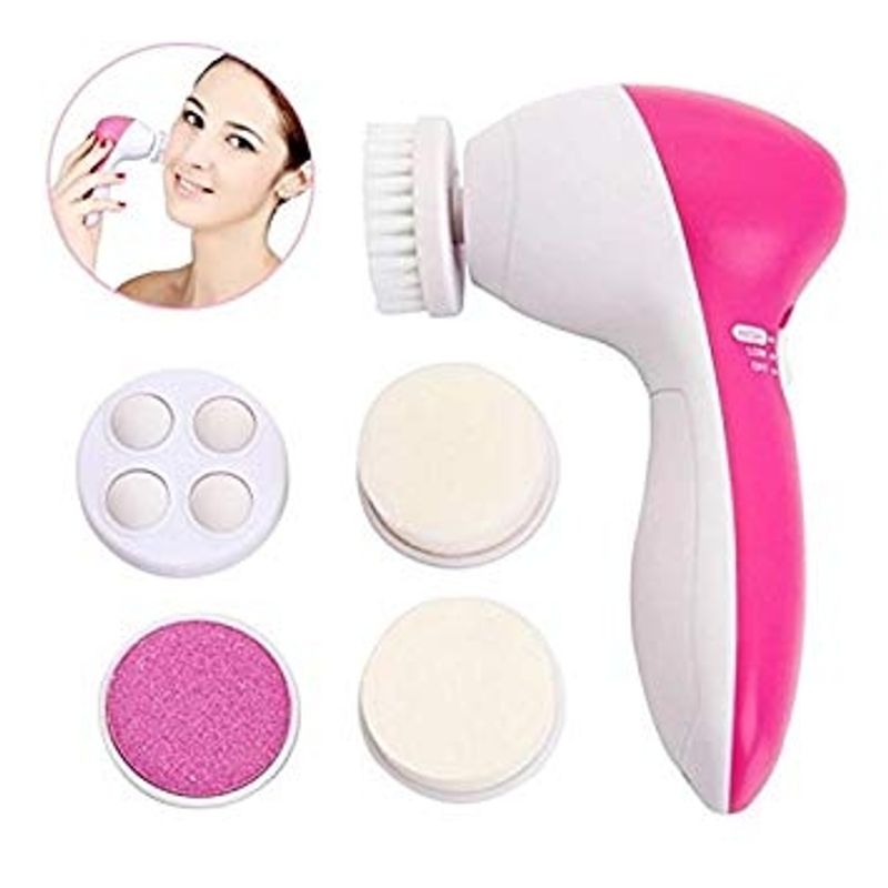 Bronson Professional 5 In 1 Body And Face Compact Beauty Care Massage And Exfoliation Tool