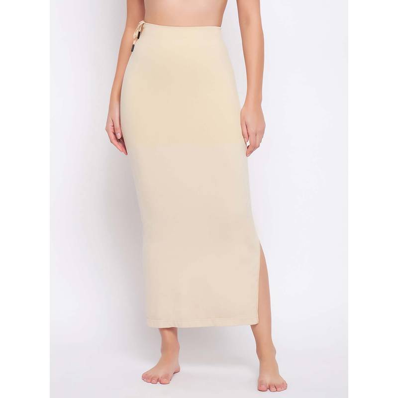 Clovia Beige Drawstring Saree Shapewear (XL)