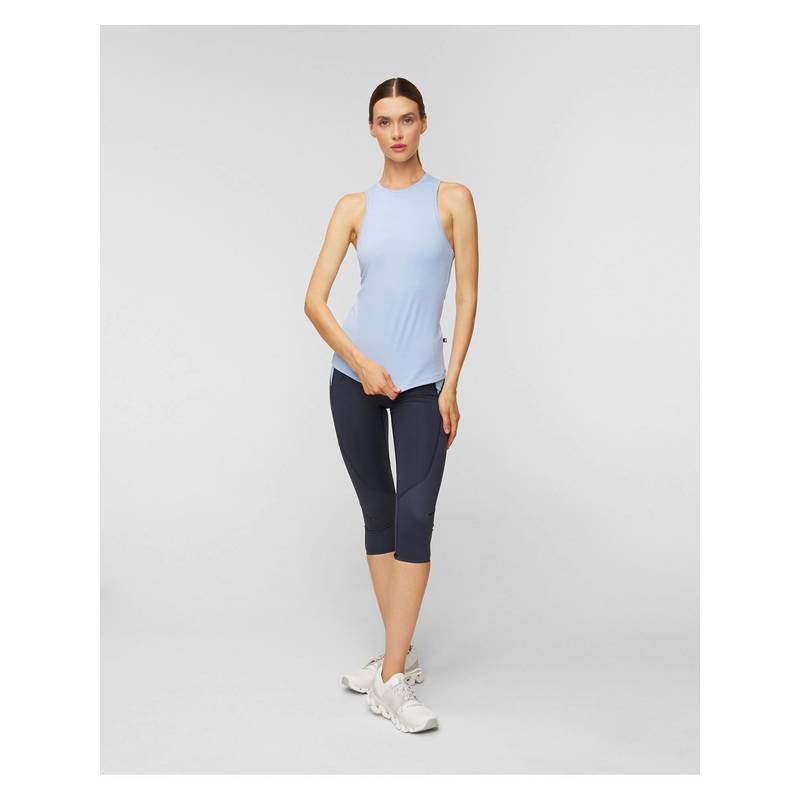 On Women Navy Blue Polyamide Elastane Sports Tight (XS)