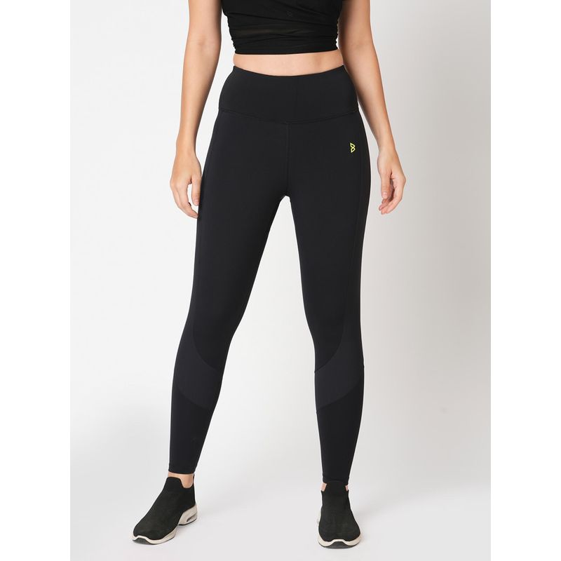 BODD ACTIVE Black+Ribbed Core Tights (XS)