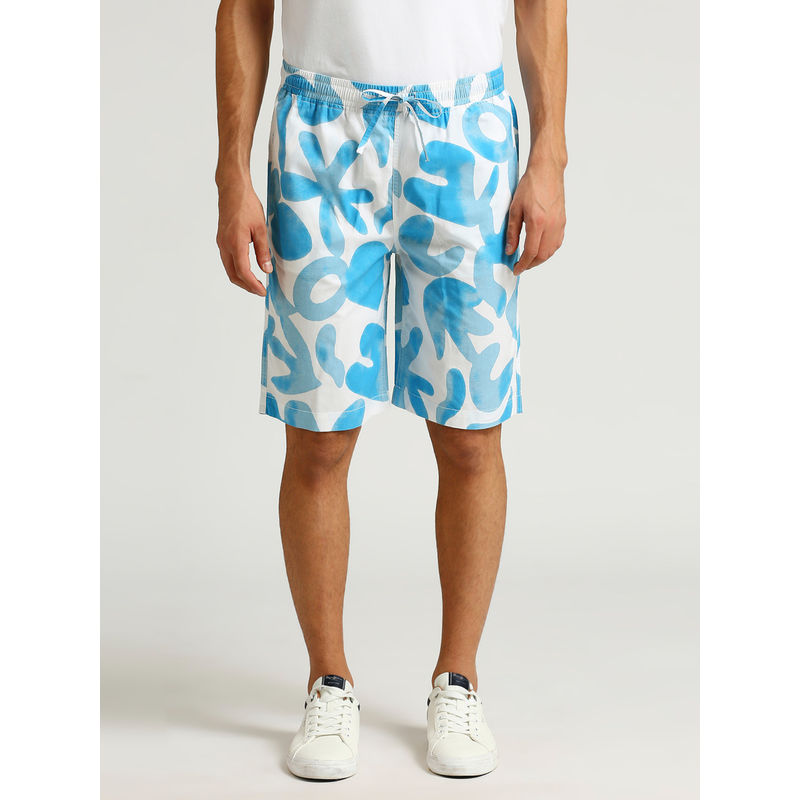Pepe Jeans Blue All Over Printed Shorts (34)