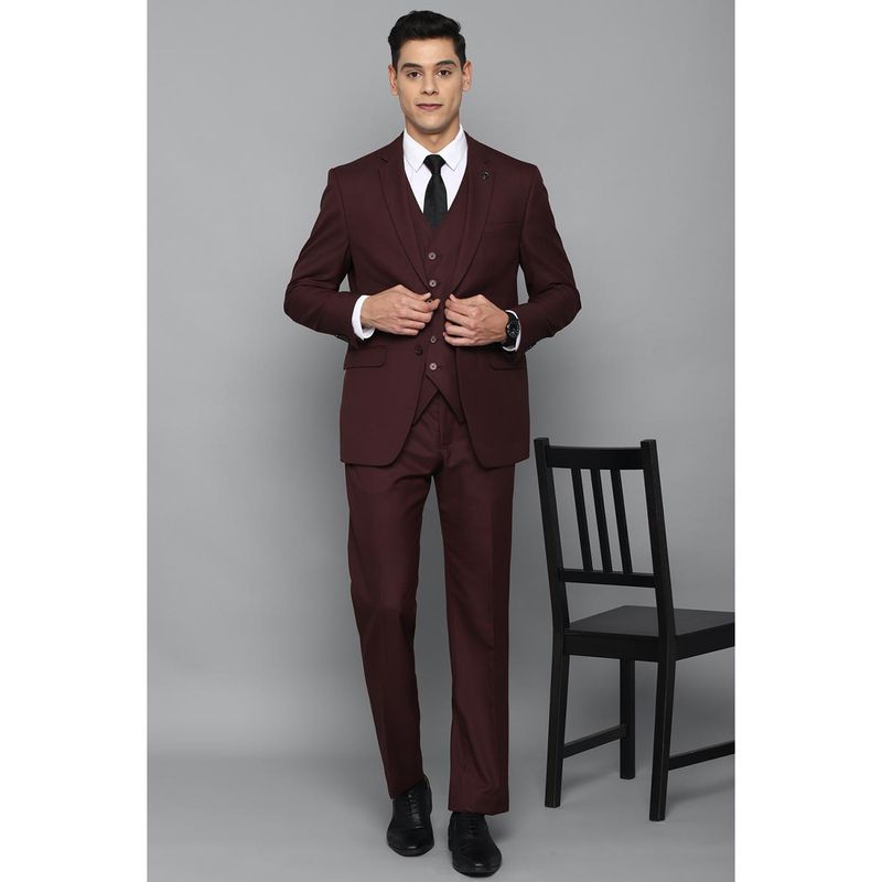 Allen Solly Maroon Three Piece Suit (Set of 3) Buy Allen Solly Maroon